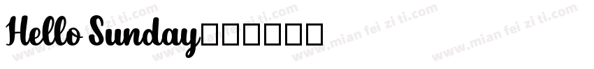 Hello Sunday字体转换